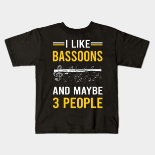 3 People Bassoon Bassoonist Kids T-Shirt